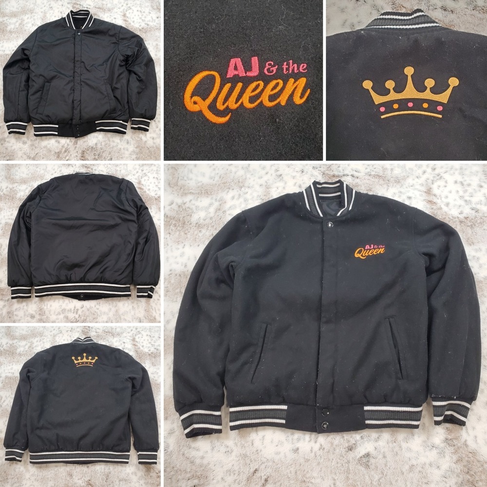 AJ & The Queen Cast And Crew Bomber Jacket Rupaul Netflix Reversible Medium
